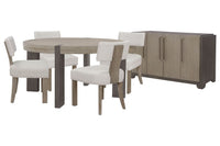Anderson Park - Round Dining Table Set With Kilsmos Chairs