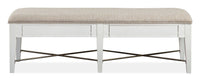 Heron Cove - Bench With Upholstered Seat - Chalk White