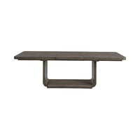 Hollywood Park - Rectangular Dining Table With Leaf - Dark Gray