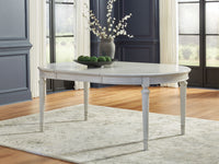 Montelaine - Antique White - Oval Dining Room Extension Table