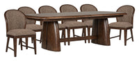 Belville - Extendable Trestle Dining Table Set