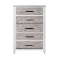 Backroads - 5 Drawer Chest - Weathered White