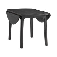 Garcia - 3 Piece Dining Set (Round Drop Leaf Table And 2 Chairs) - Black