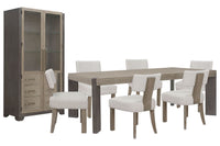 Anderson Park - Leg Dining Table Set With Klismos Chairs