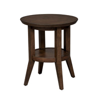 Ventura Blvd - Round End Table - Dark Brown