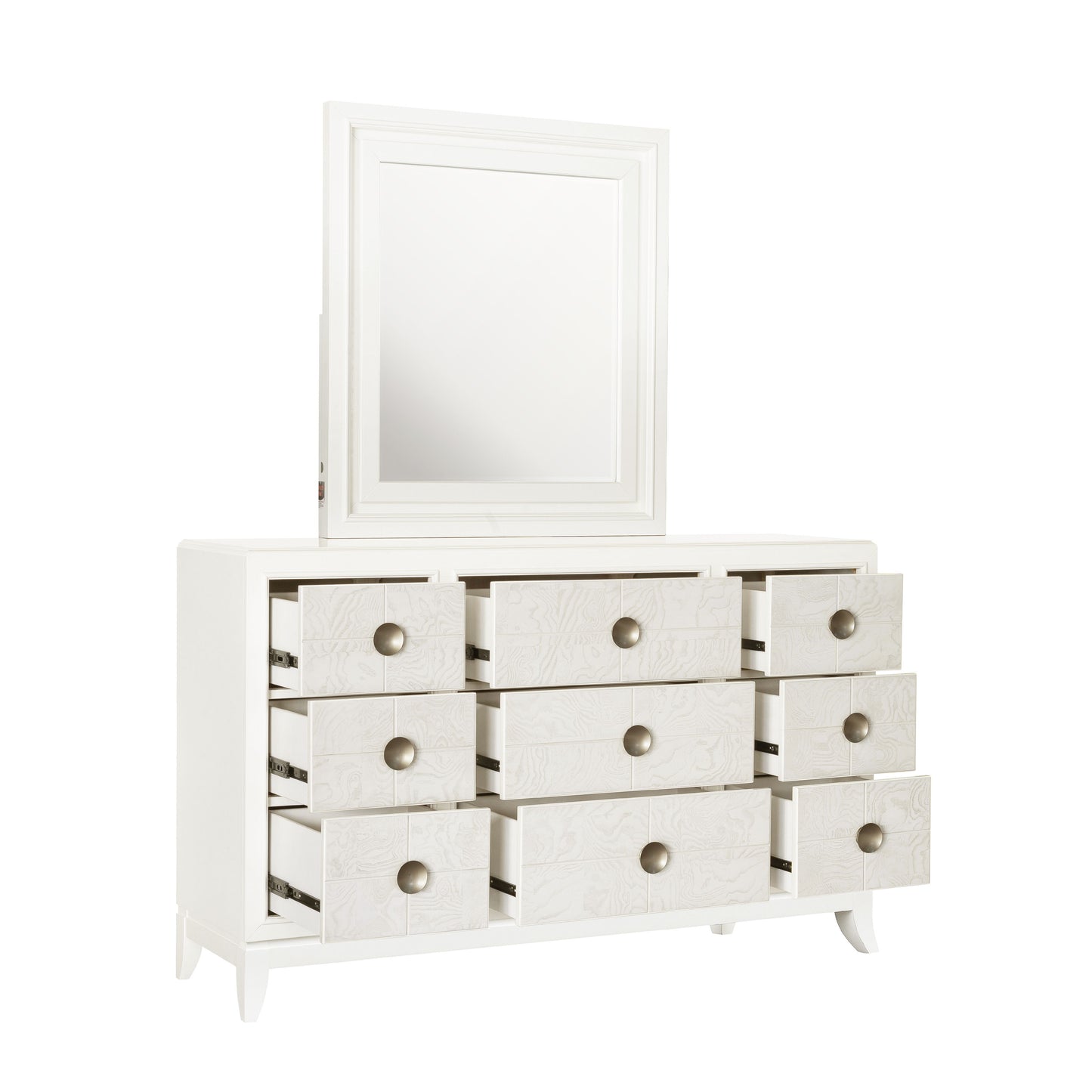 Melrose - 9-Drawer Dresser in a White Finish - White