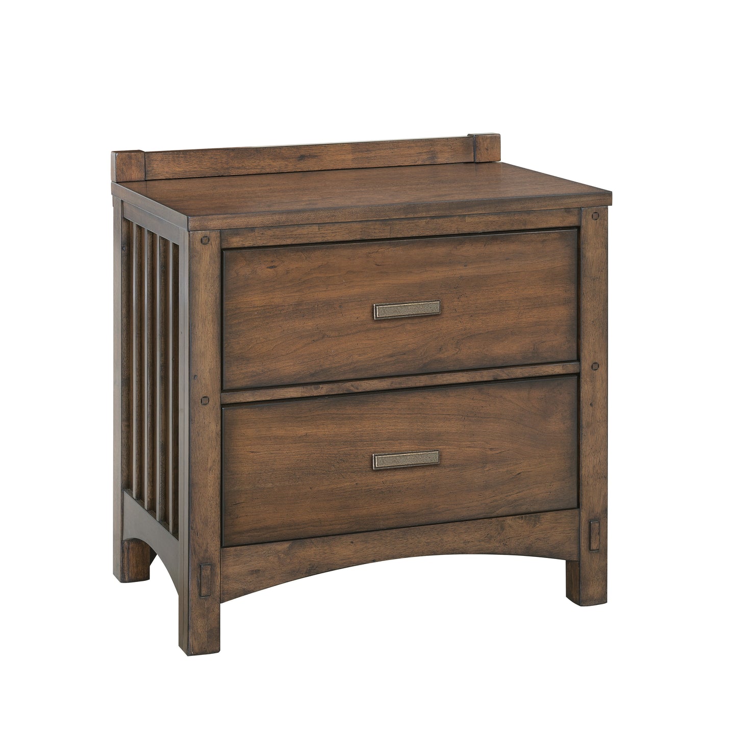 Seneca - 2-Drawer Nightstand with USB port - Brown