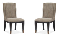 Ryker - Upholstered Host Side Chair (Set of 2) - Homestead Brown