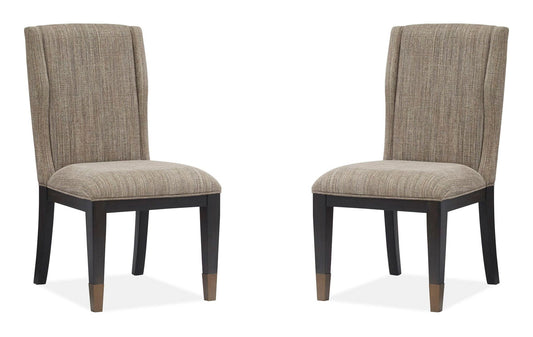 Ryker - Upholstered Host Side Chair (Set of 2) - Homestead Brown