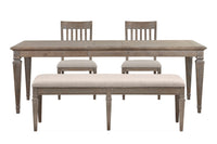 Lancaster - 4 Piece Extendable Rectangular Dining Table Set
