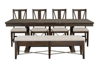 Westley Falls - Extendable Trestle Dining Table Set