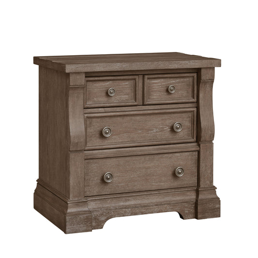 Lawson's Creek - 3-Drawer Nightstand With USB-C Port - Dark Brown