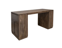 Mezquite - 2 Drawer 4 Door Kitchen Island - Mezquite Brown