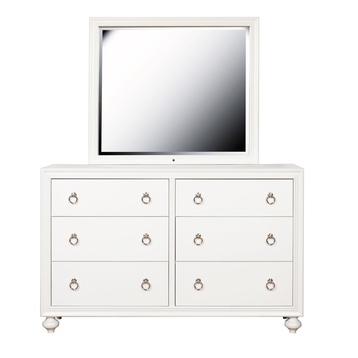 Bella White - Kids 6-Drawer Dresser - White