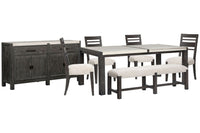 Plum Creek - 7 Piece Rectangular Dining Table Set