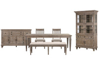 Lancaster - 6 Piece Extendable Rectangular Dining Table Set