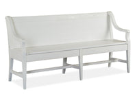 Heron Cove - Bench With Back - Chalk White