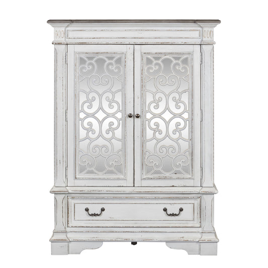 Abbey Park - Mirrored Door Chest - White