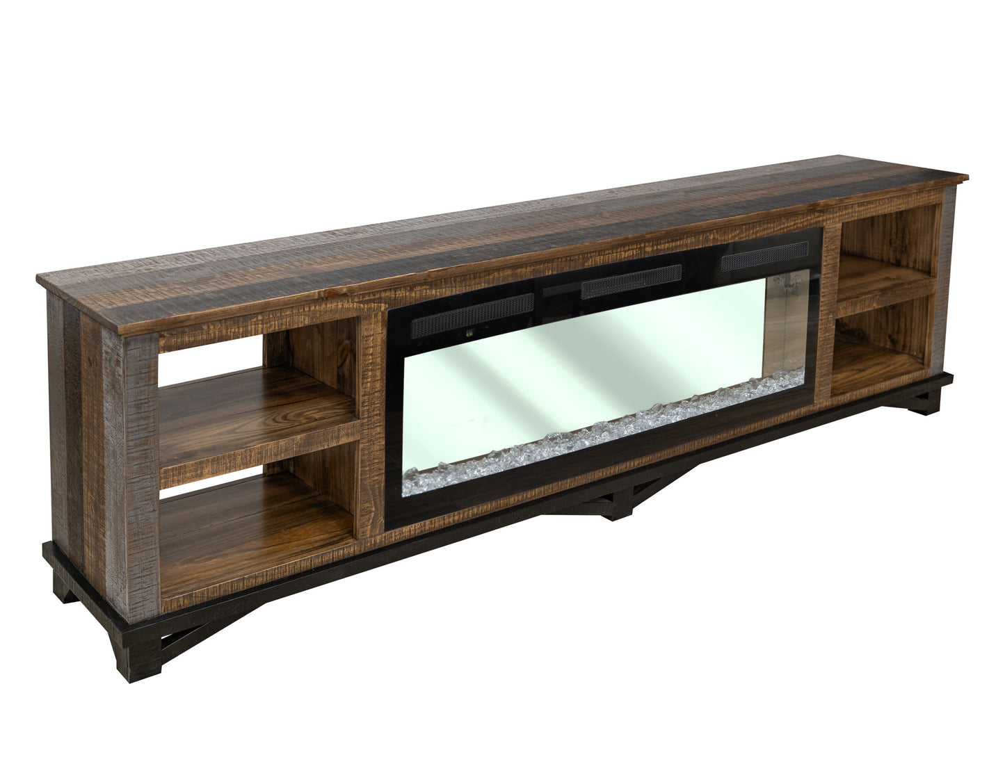 Loft Brown - Electric Fireplace - Dark Brown