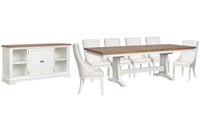 Kingston - Extendable Trestle Dining Table Set