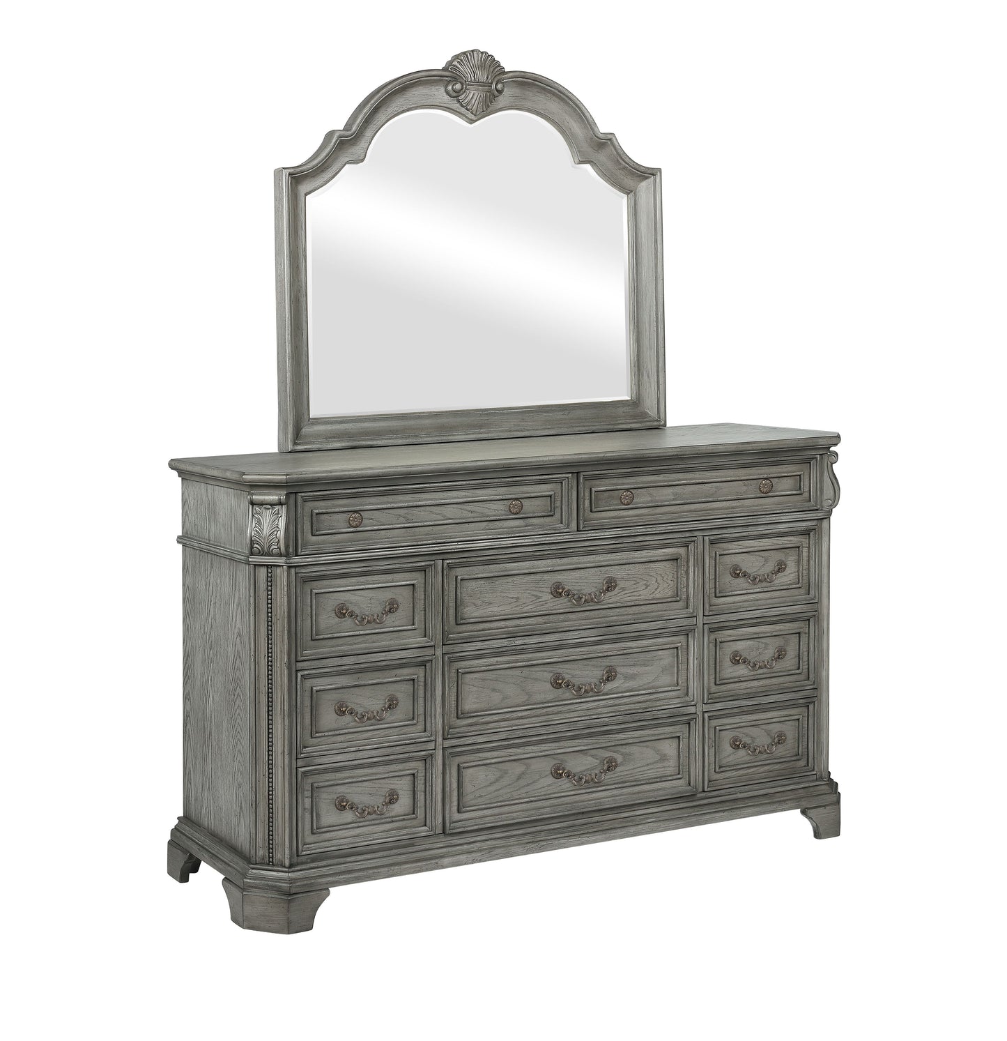 B01550 - Wood Dresser - Gray