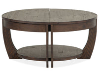 Lyndale - Lift Top Storage Cocktail Table With Casters - Nutmeg