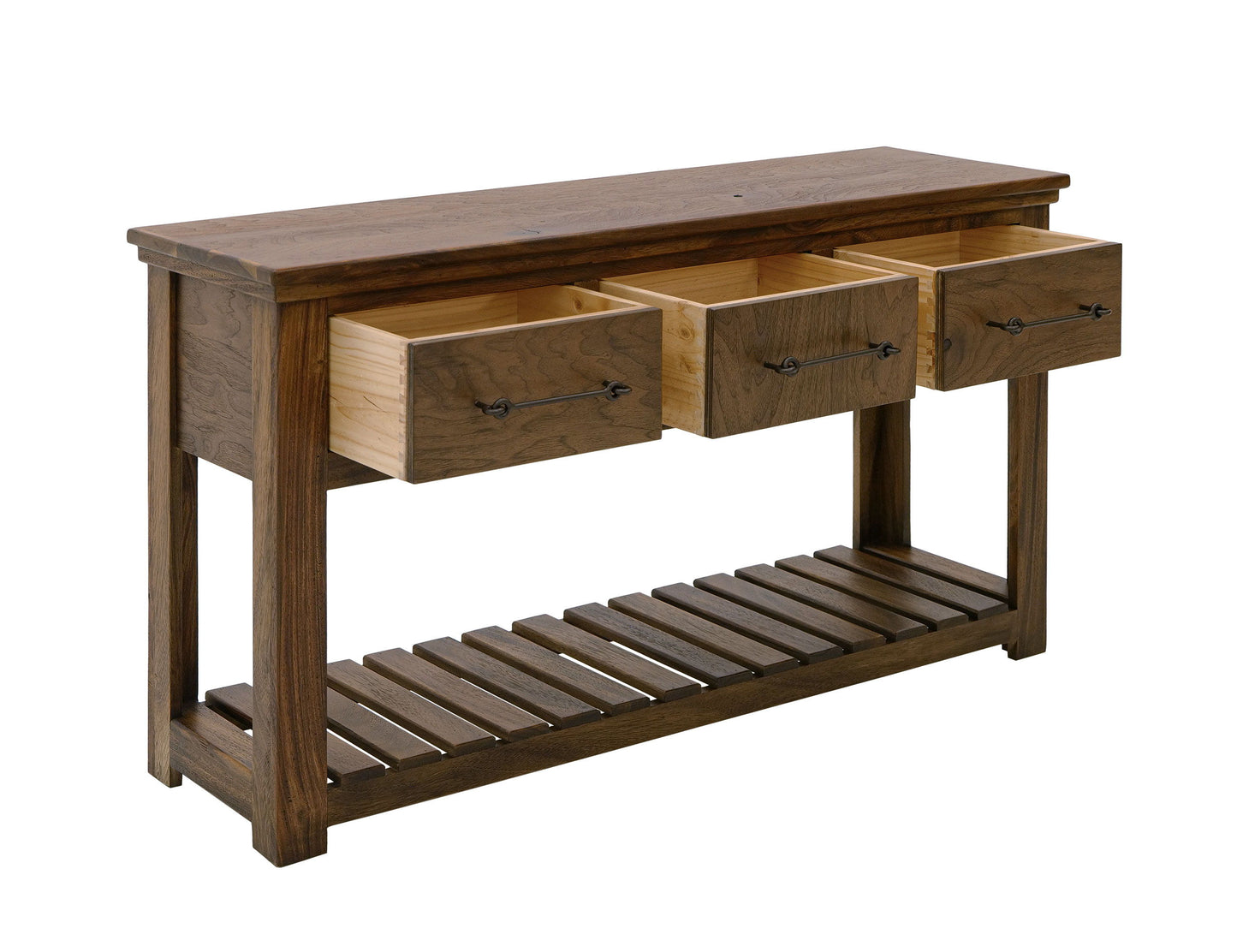 Walnut - 1 Drawer Chairside Table