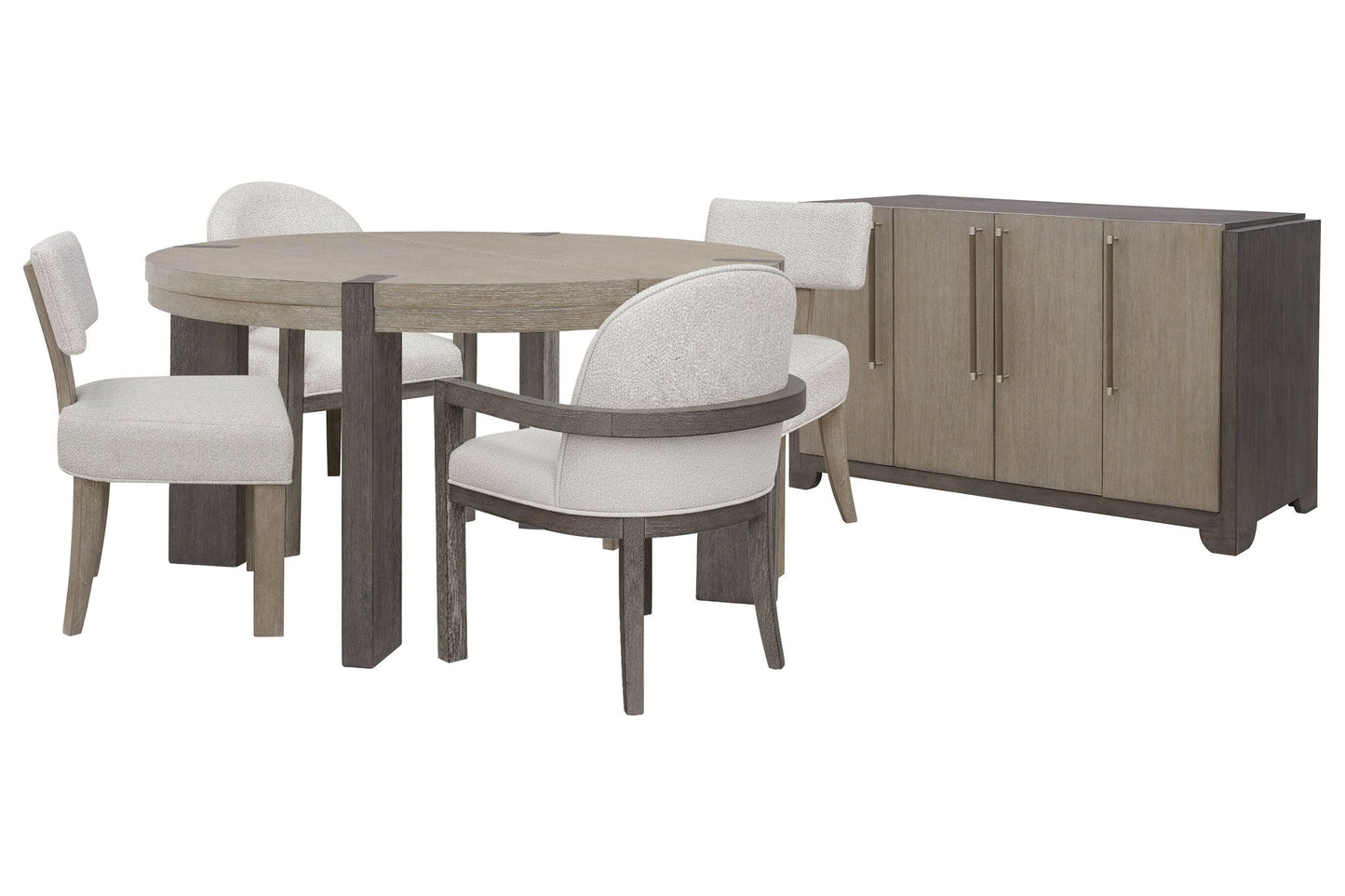 Anderson Park - Round Dining Table Set With Kilsmos Chairs