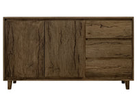 Savia - 3 Drawer & 2 Door Console - Brown