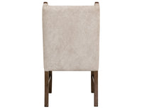 Silver - Upholstered Chair (Set of 2) - Ivory / Dark Brown