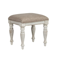 Magnolia Manor - Vanity Stool - White