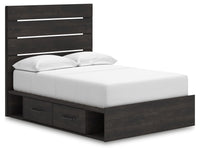 Hollivern - Panel Bed With Storage