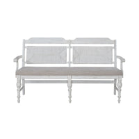 River Place - Panel Back Bench (RTA) - White