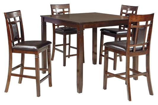 Bennox - Brown - DRM Counter Table Set (Set of 5)