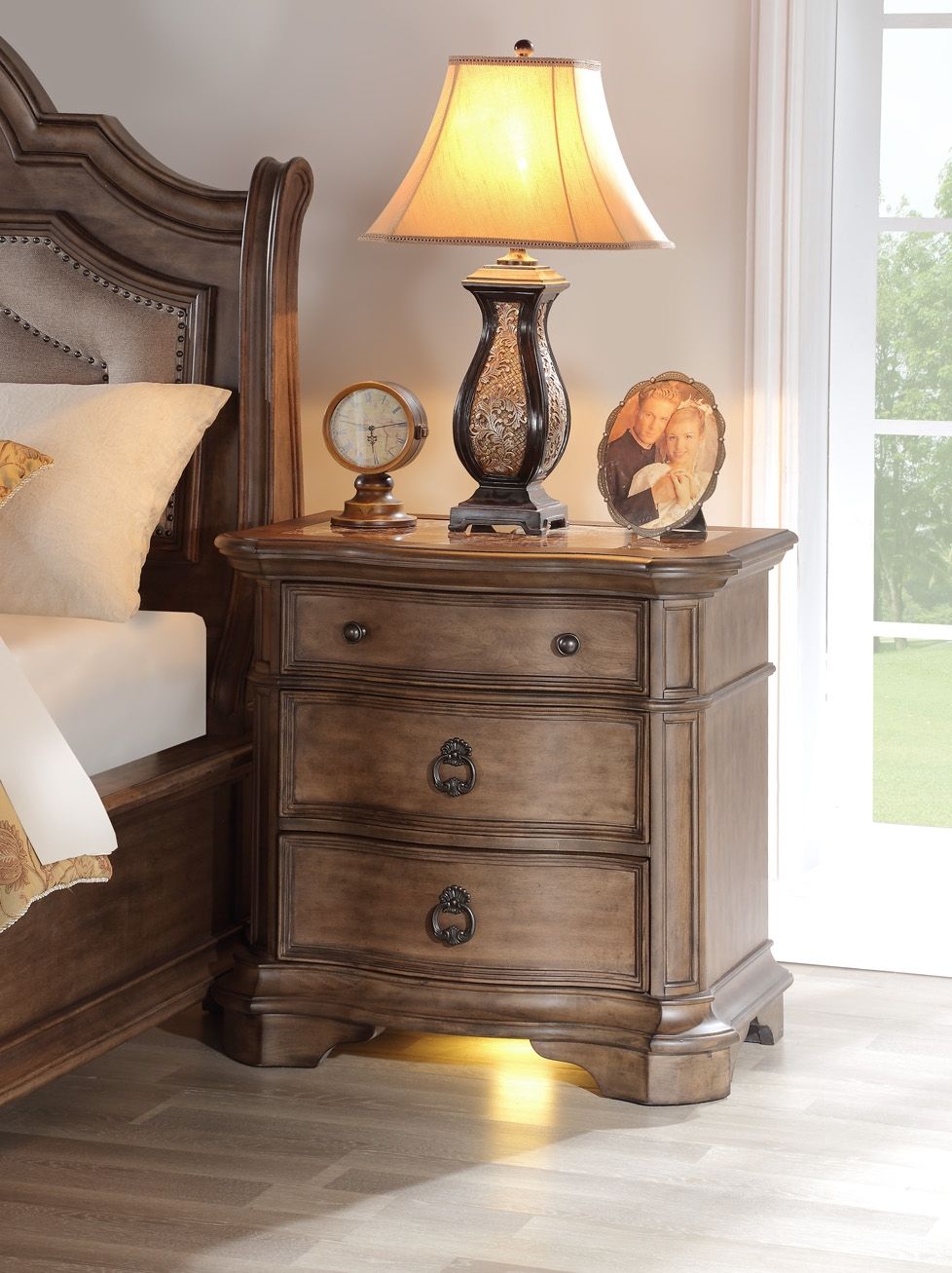 B1495J - Nightstand - Light Sandstone