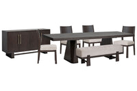 Tauren - 7 Piece Extendable Double Pedestal Dining Table Set