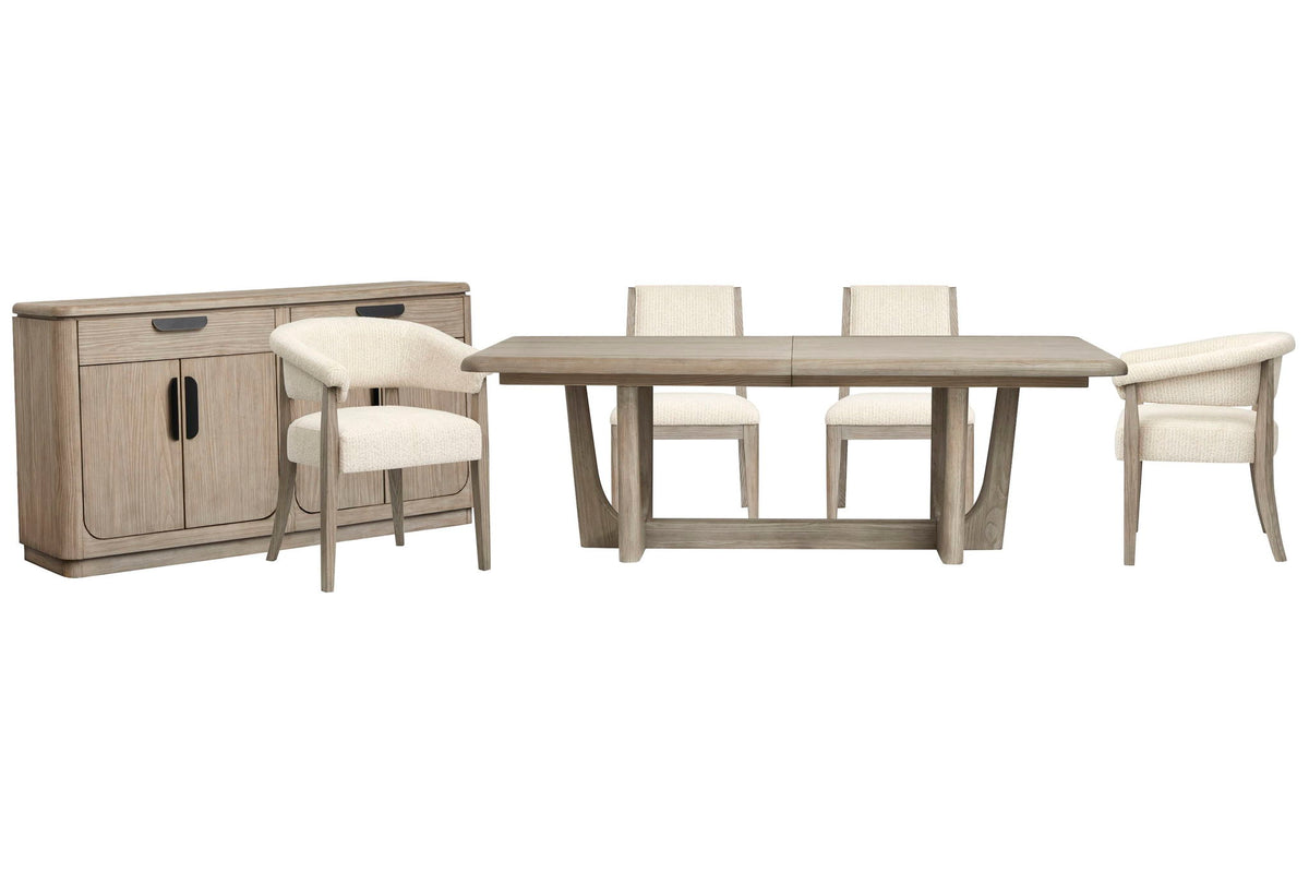 Braelyn - Extendable Trestle Dining Table Set