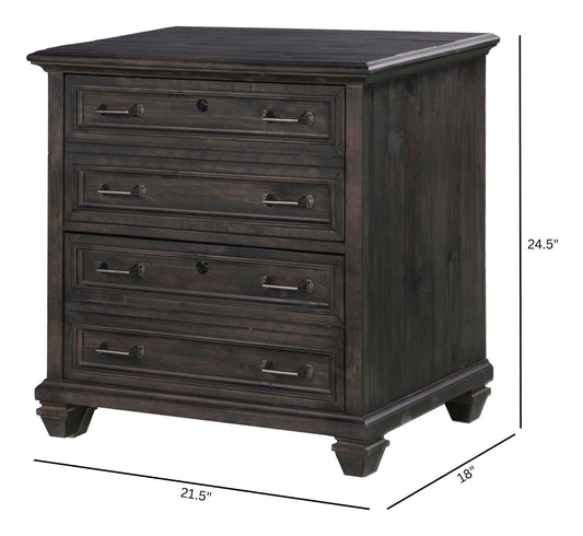 Sutton Place - Lateral File - Weathered Charcoal