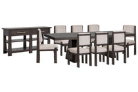 Tauren - 10 Piece Extendable Double Pedestal Dining Table Set
