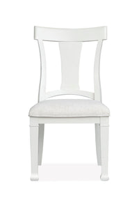 Kingston - Upholstered Side Chair (Set of 2) - Whisper White And Cerused Nutmeg