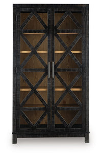 Christop - Accent Cabinet - Black / Brown