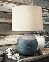Malthace - Metal Table Lamp  - Patina