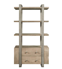 Pulaski Accents - Industrial Contemporary Book Shelf - Gray & Light Brown