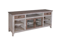 Sahara - 70" TV Stand - Light Cream / Brown Caramel