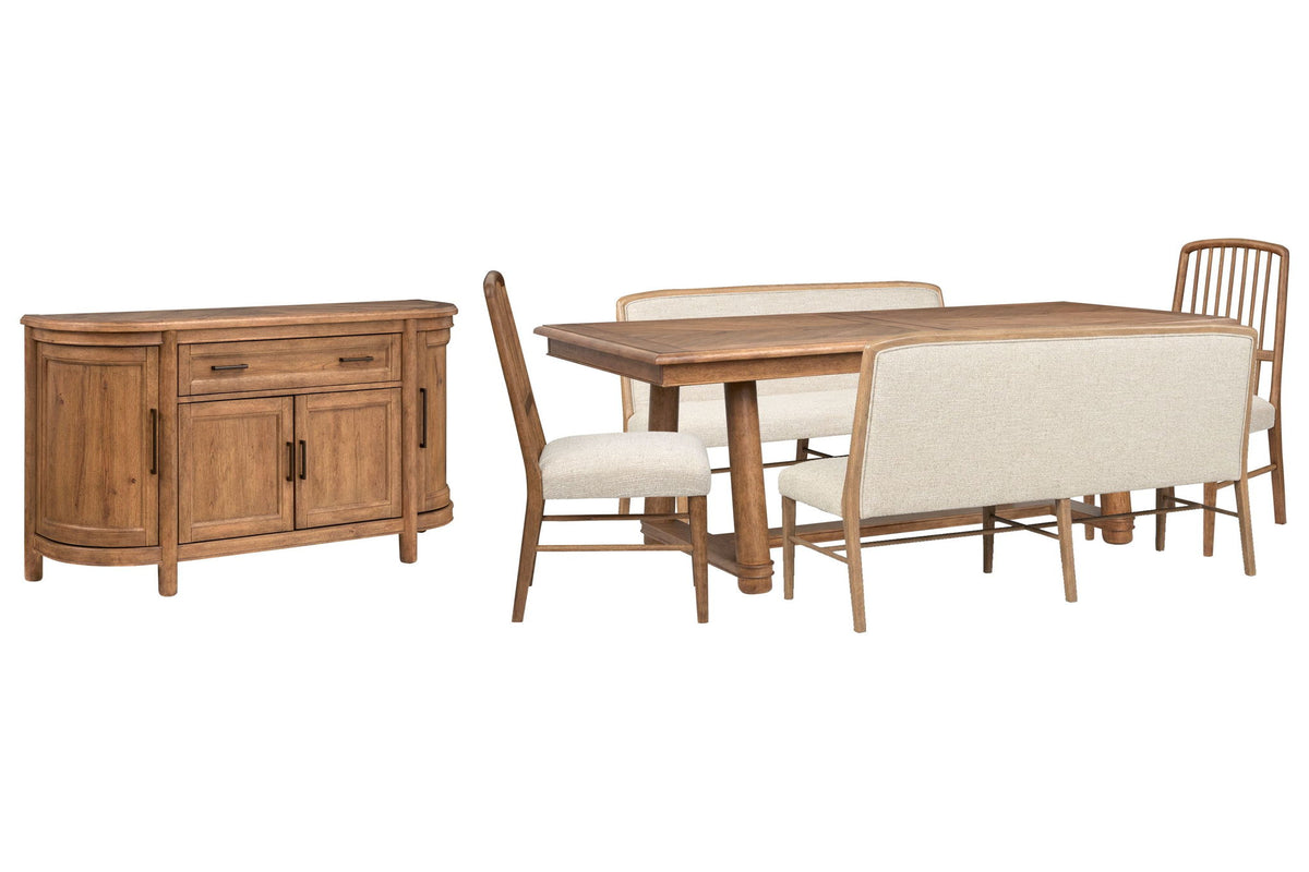 Woodward - Trestle Extendable Dining Table Set