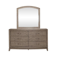 Avalon - Dresser & Mirror - Burnished Beige