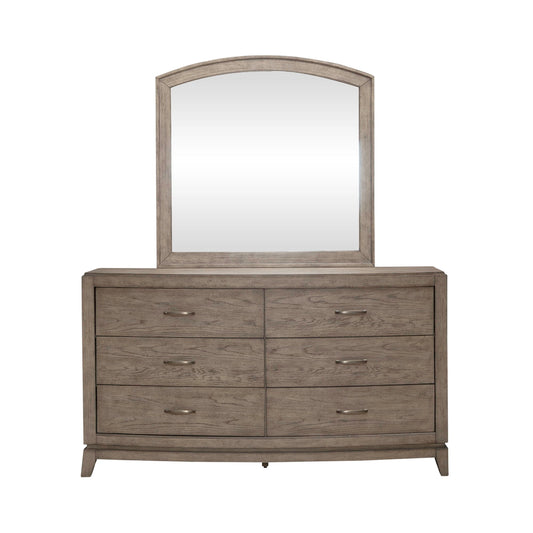 Avalon - Dresser & Mirror - Burnished Beige