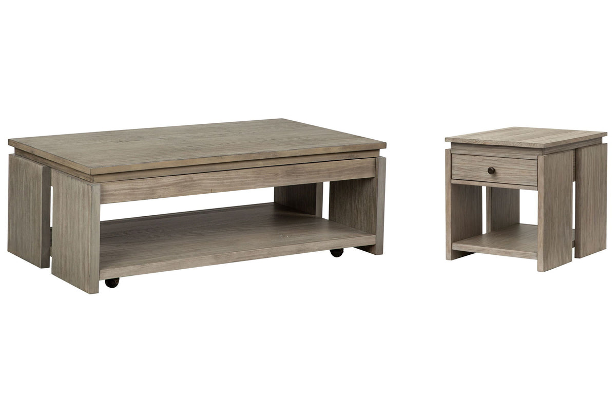 Conrad - Rectangular Lift Top Storage Cocktail Table Set