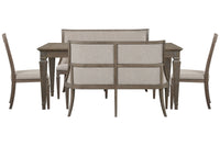 Lancaster - 5 Piece Extendable Rectangular Dining Table Set