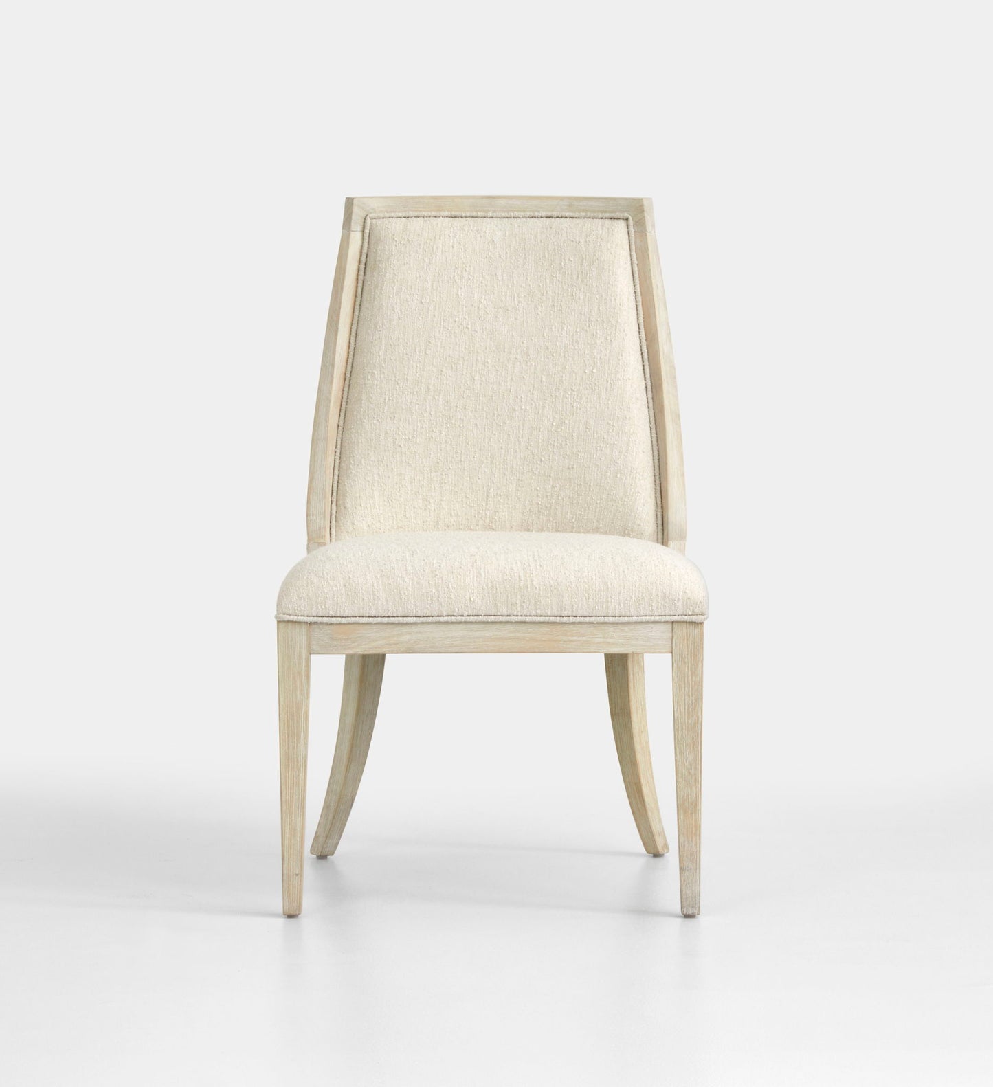 Herringbone Ridge - Upholstered Host Chair (Set of 2) - Clara Natural